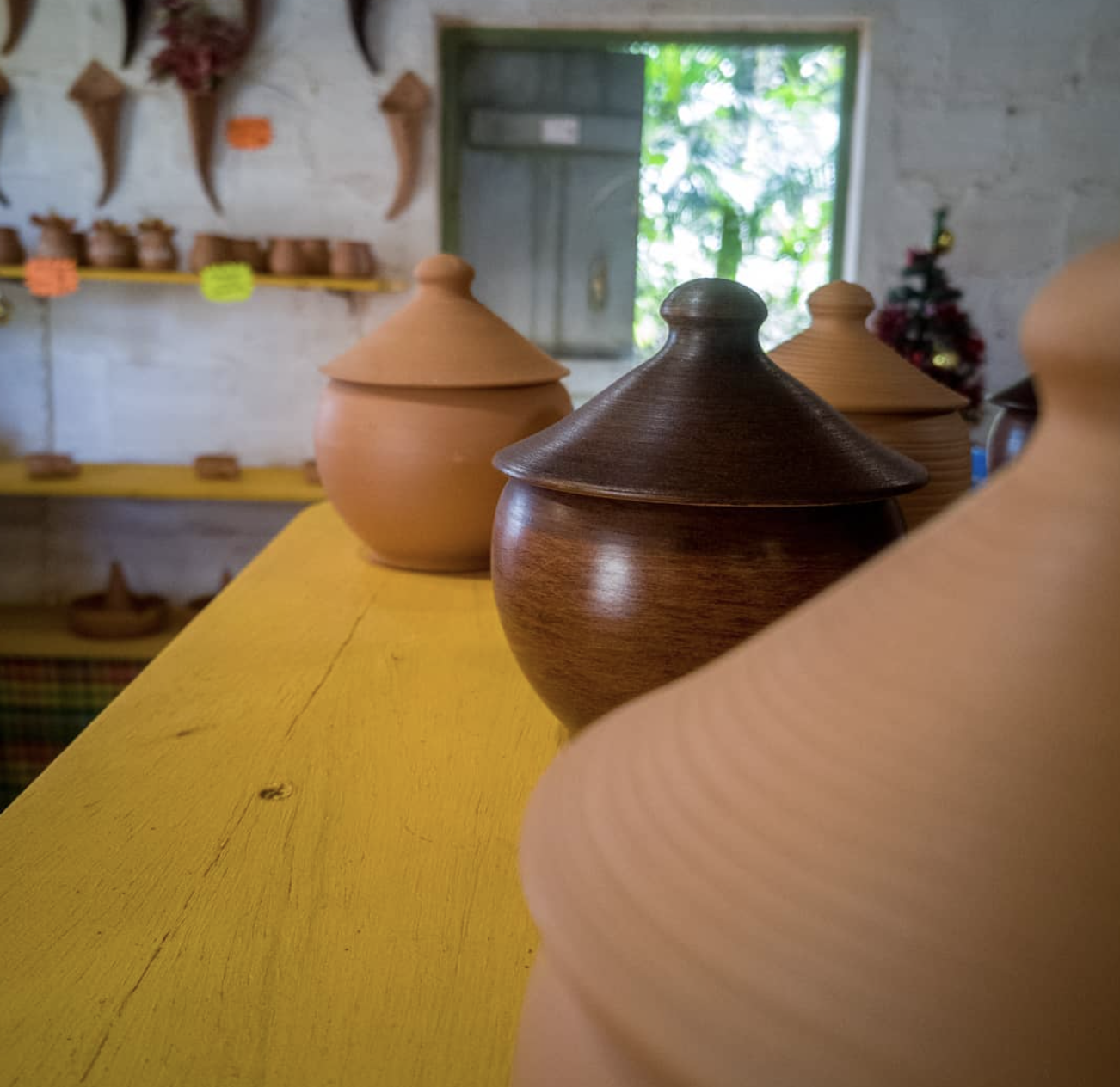 Plaques décoratives 3 Îlets en terre cuite — ZB Créations